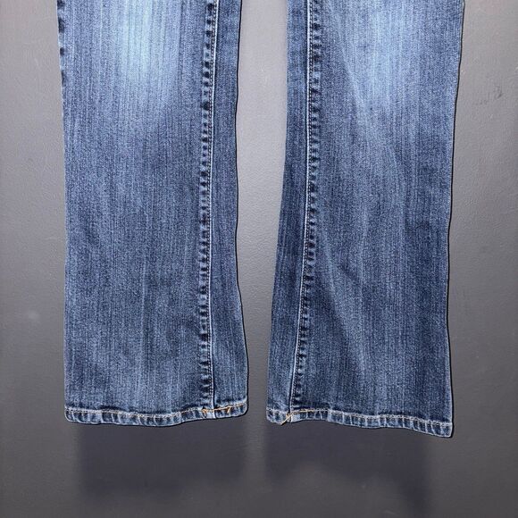 American Eagle Womens Favorite Boyfriend Jeans 4 short Low Rise Dark Wash - Picture 3 of 10